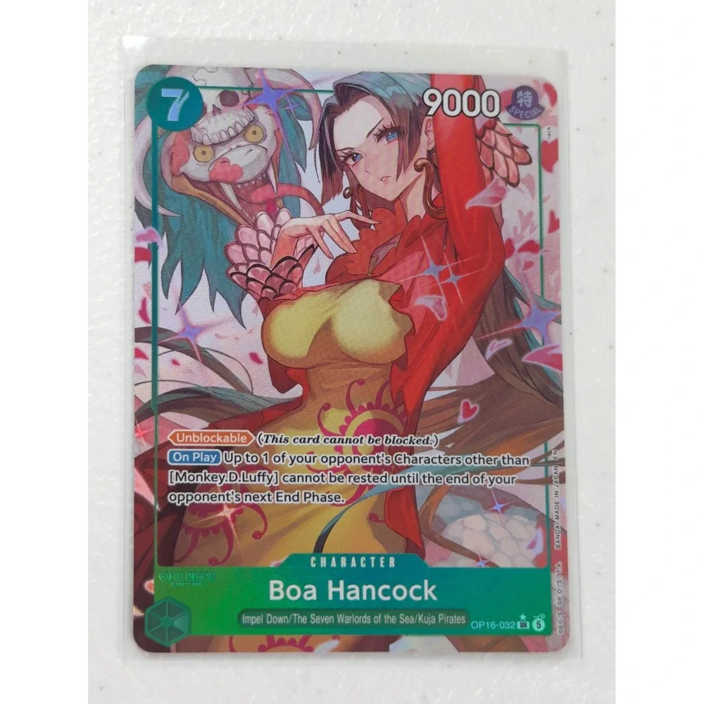 One Piece Boa Hancock OP06-032 SR Parallel Art Special Alternate Art Green Card